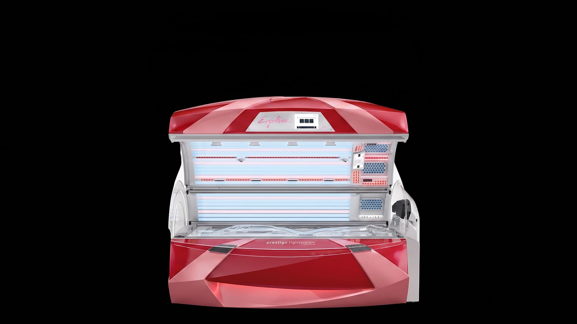 Ergoline Prestige Lightvision – geöffnet mit Beauty Light