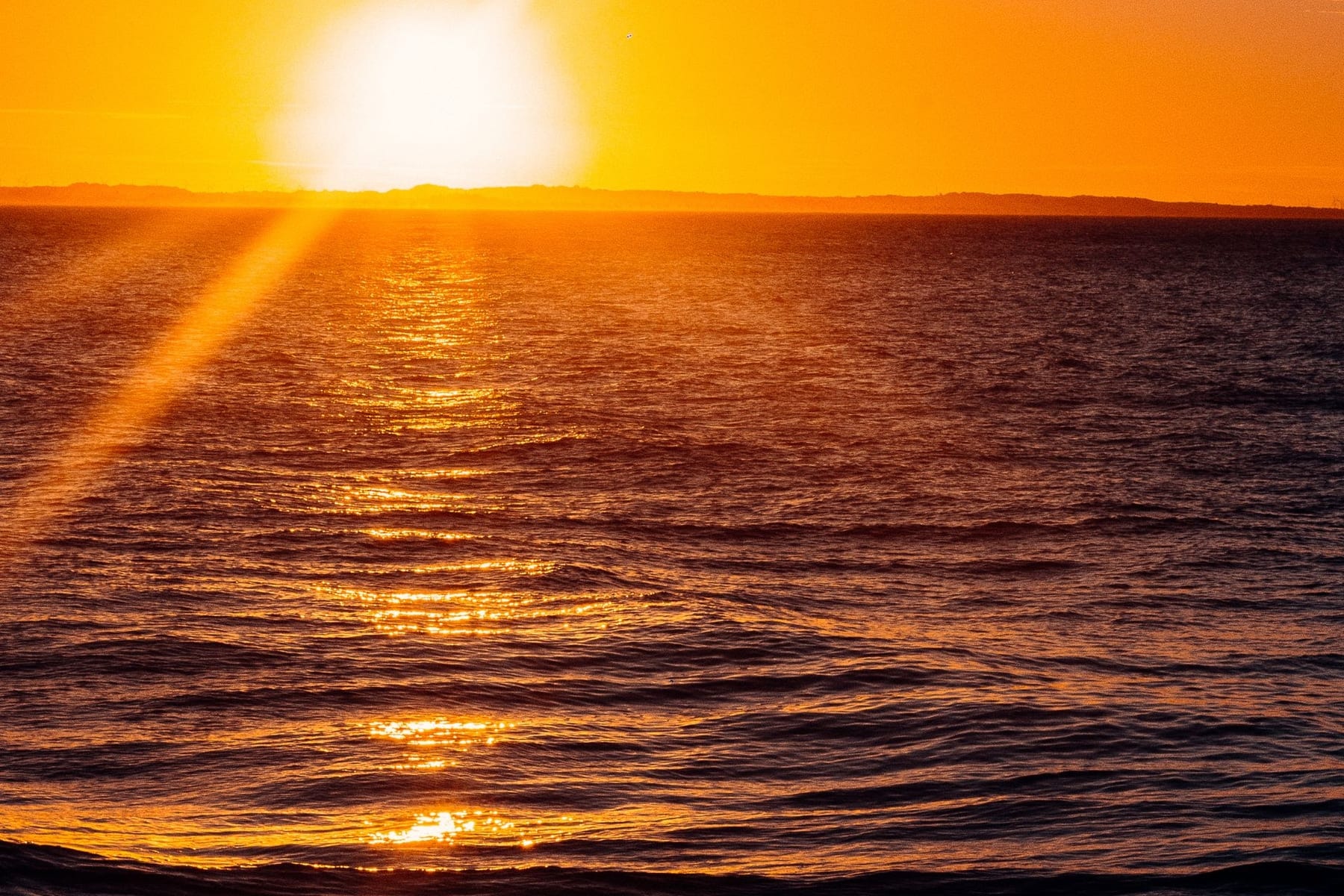 Sonnenuntergang über dem Meer